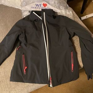 Ski jacket. Color black.